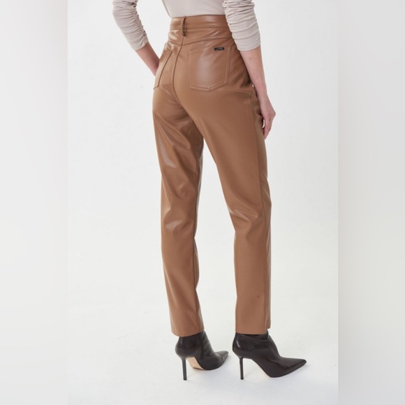 WOMEN'S JOSEPH RIBKOFF | FAUX LEATHER SLIMMING PANTS - Picture 3 of 9